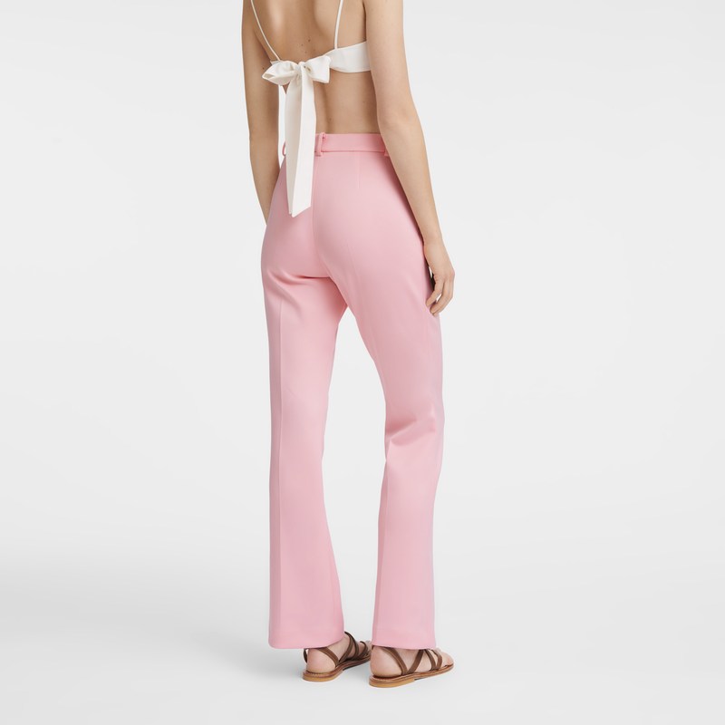 Pink Longchamp Trousers - Jersey Women Trousers & shorts | 086745ZQM