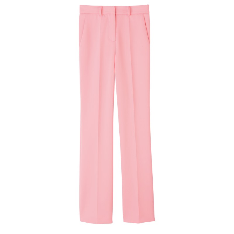 Pink Longchamp Trousers - Jersey Women Trousers & shorts | 086745ZQM