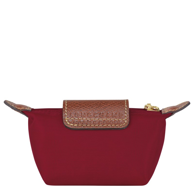 Red Longchamp Le Pliage Original Coin purse - Recycled canvas Women Cardholders & Coin purses | 318092SDU