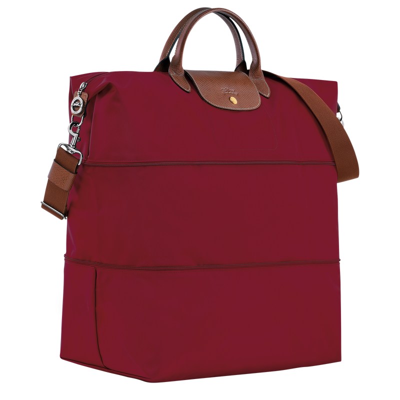 Red Longchamp Le Pliage Original expandable - Recycled canvas Women Travel bags | 831079XZT