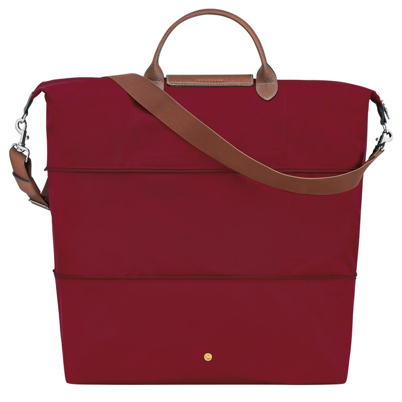 Red Longchamp Le Pliage Original expandable - Recycled canvas Women Travel bags | 831079XZT