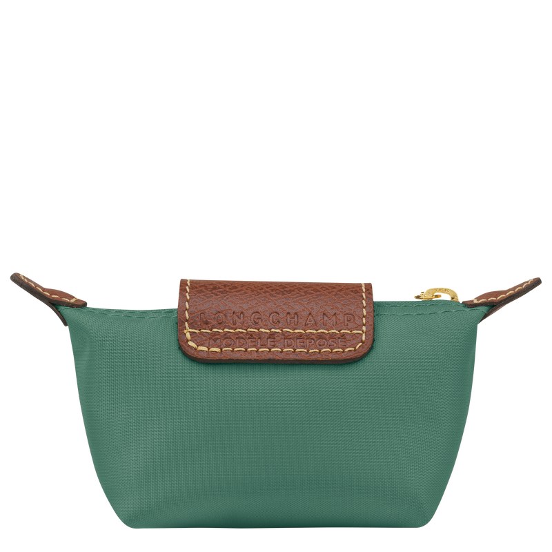 Sage Longchamp Le Pliage Original Coin purse - Recycled canvas Women Cardholders & Coin purses | 284306UTS