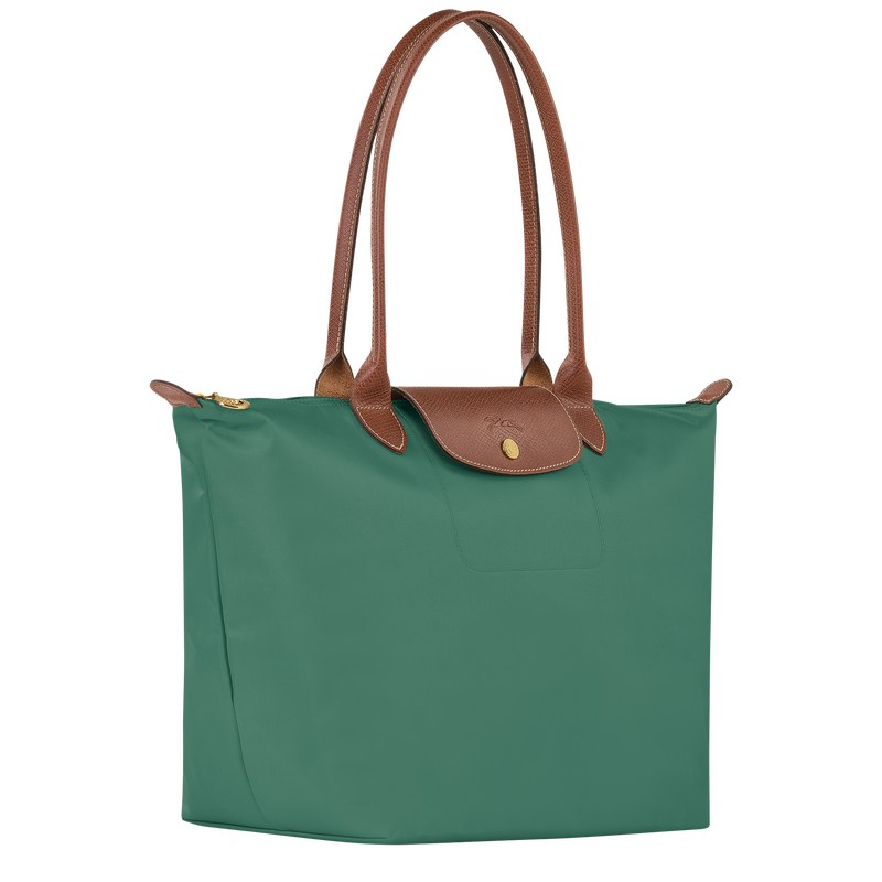 Sage Longchamp Le Pliage Original L - Recycled canvas Women Shoulder bags | 826935ERU