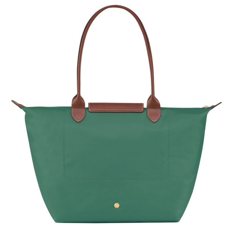 Sage Longchamp Le Pliage Original L - Recycled canvas Women Shoulder bags | 826935ERU