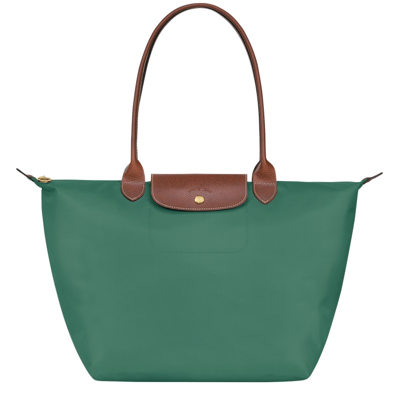 Sage Longchamp Le Pliage Original L - Recycled canvas Women Shoulder bags | 826935ERU