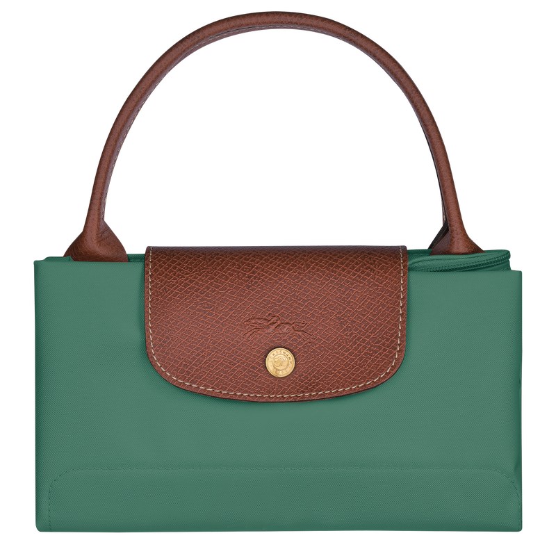 Sage Longchamp Le Pliage Original M - Recycled canvas Women Handbags | 859206PDO