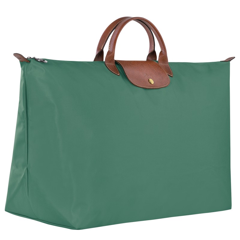 Sage Longchamp Le Pliage Original M - Recycled canvas Men Travel bags | 046973QWJ