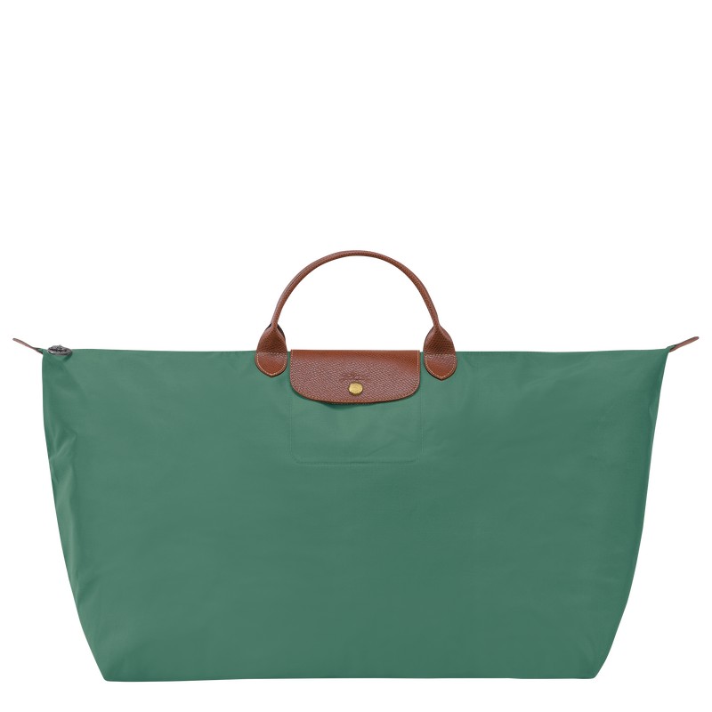 Sage Longchamp Le Pliage Original M - Recycled canvas Men Travel bags | 046973QWJ