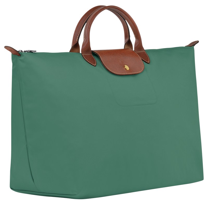 Sage Longchamp Le Pliage Original S - Recycled canvas Women Travel bags | 513748YPC