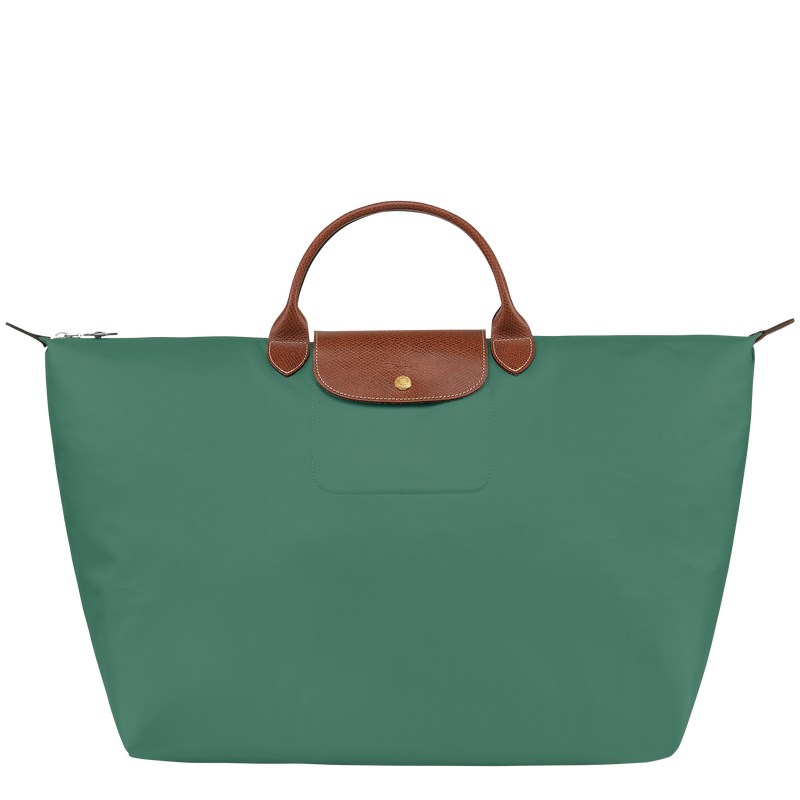 Sage Longchamp Le Pliage Original S - Recycled canvas Women Travel bags | 513748YPC