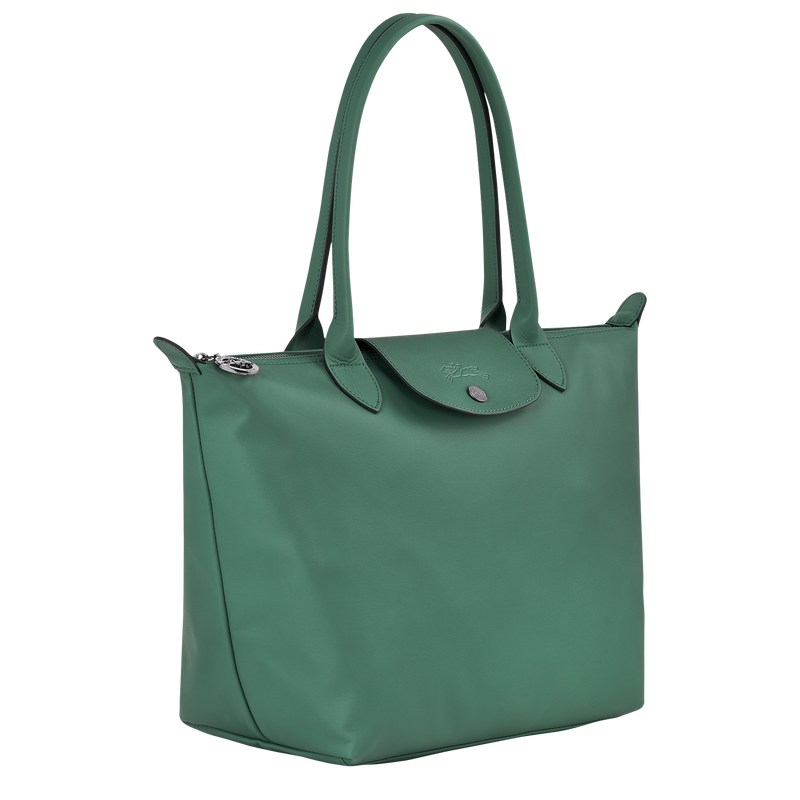 Sage Longchamp Le Pliage Xtra M - Leather Women Shoulder bags | 279536AGV