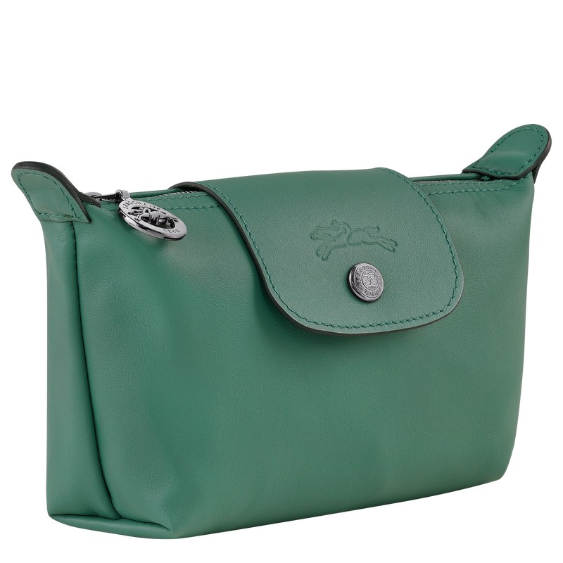 Sage Longchamp Le Pliage Xtra Pouch - Leather Women Pouches & Cases | 450316AUM