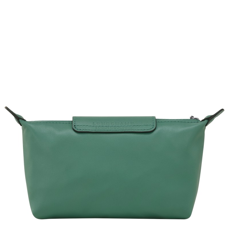 Sage Longchamp Le Pliage Xtra Pouch - Leather Women Pouches & Cases | 450316AUM