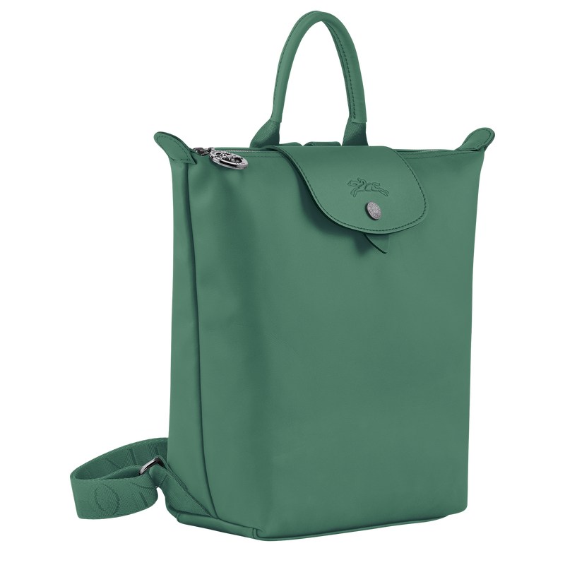 Sage Longchamp Le Pliage Xtra S - Leather Women Backpacks | 274506PCK