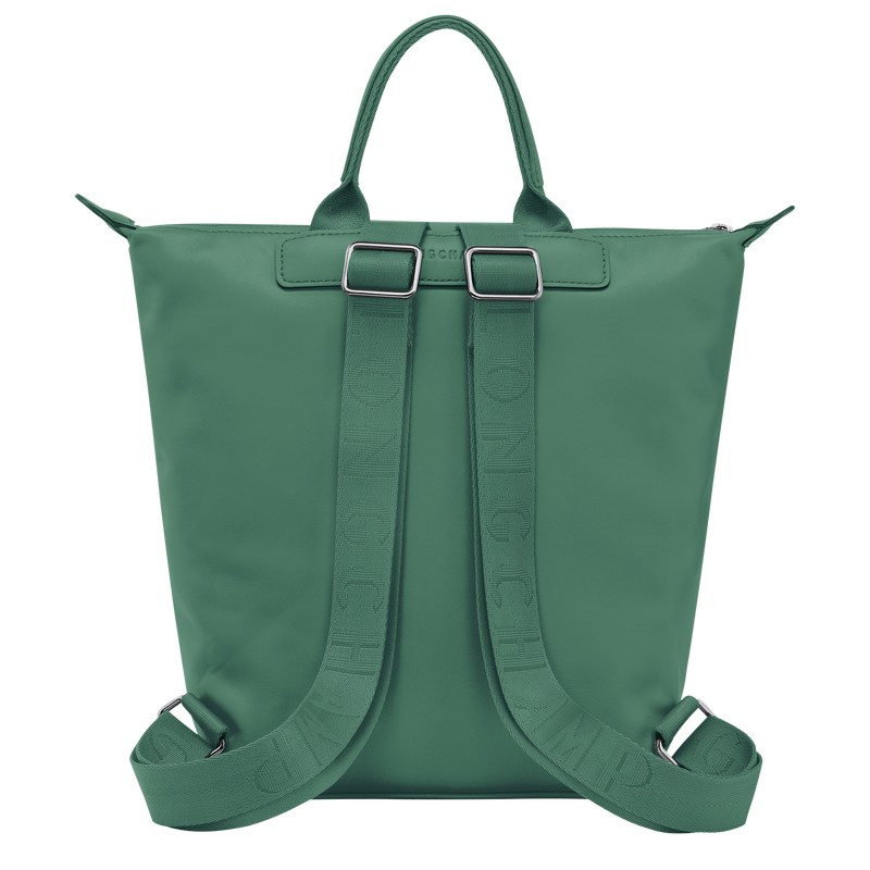 Sage Longchamp Le Pliage Xtra S - Leather Women Backpacks | 274506PCK