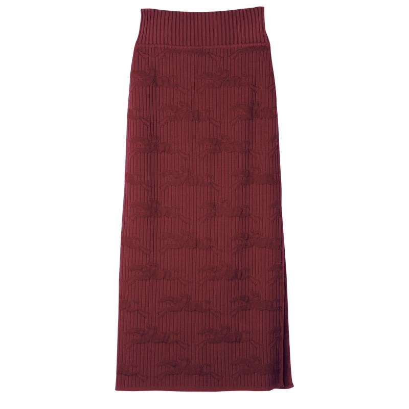 Sienna Longchamp Midi skirt - Knit Women Dresses & Skirts | 278530SGM