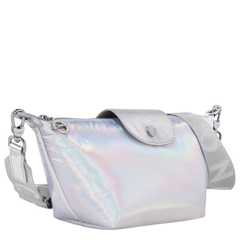 Silver Longchamp Le Pliage Collection XS Crossbody bag - Canvas Women Crossbody bags | 861029FXE