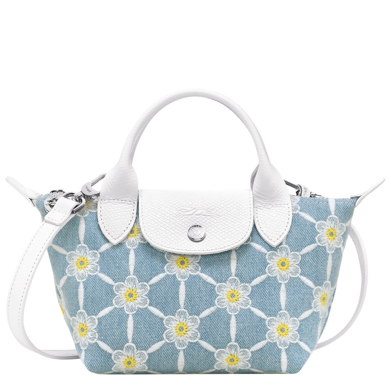 Sky Blue Longchamp Le Pliage Collection XS - Canvas Women Handbags | 870194ASZ