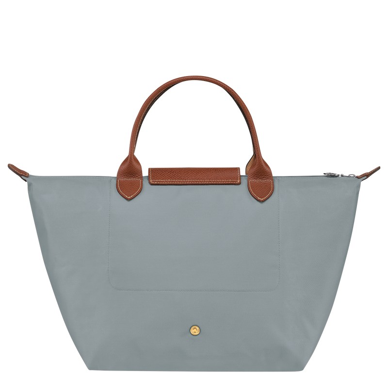 Steel Longchamp Le Pliage Original M - Recycled canvas Women Handbags | 932504FDL