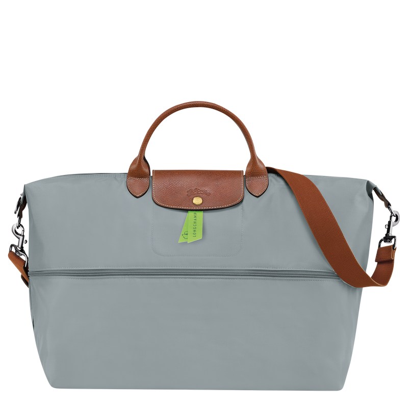 Steel Longchamp Le Pliage Original expandable - Recycled canvas Women Travel bags | 517248MYG