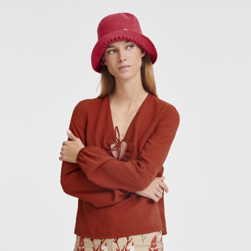 Strawberry Longchamp Crochet Women Caps & hats | 249875BMS