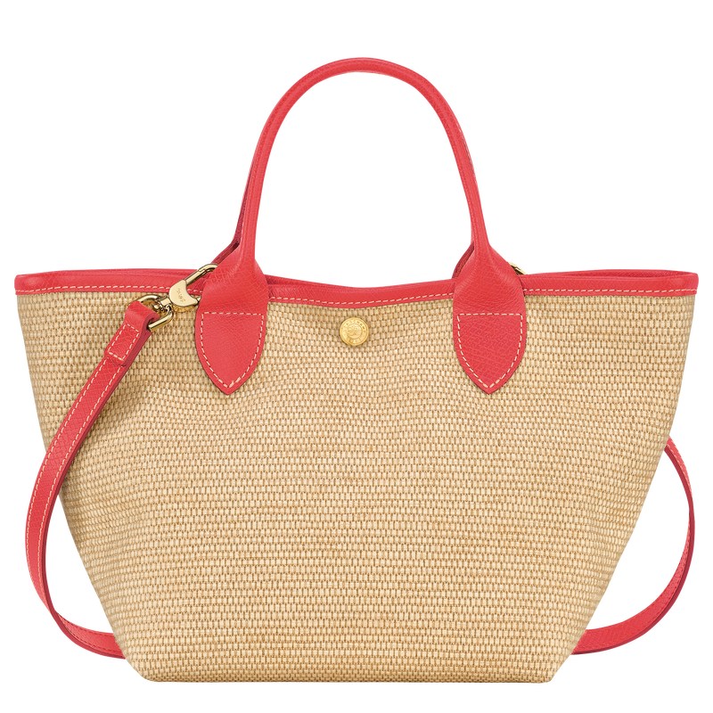 Strawberry Longchamp Le Panier Pliage S Basket - Canvas Women Handbags | 182354AKV