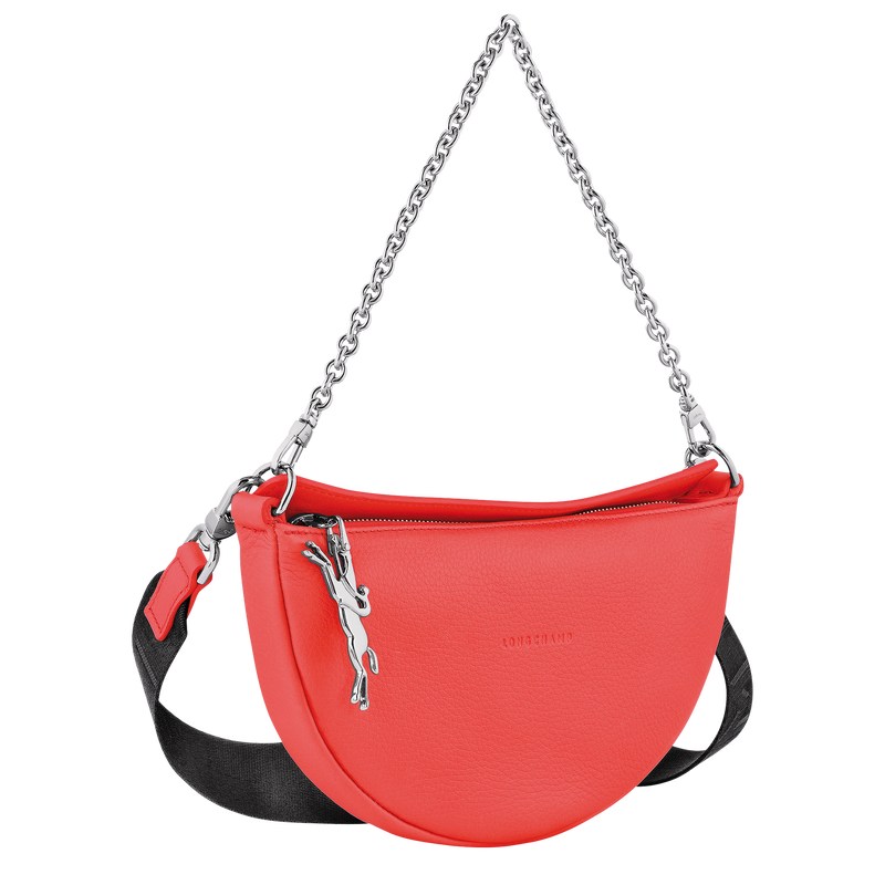 Strawberry Longchamp Smile S Crossbody - Leather Women Shoulder bags | 074359AKZ