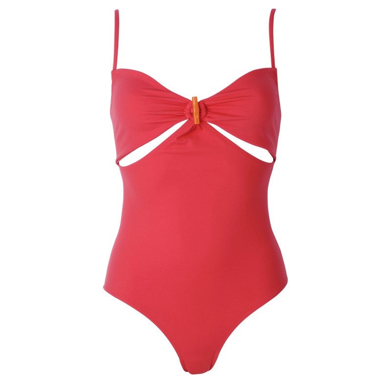 Strawberry Longchamp Swimsuit - Jersey Women Summerwear | 601789KFJ