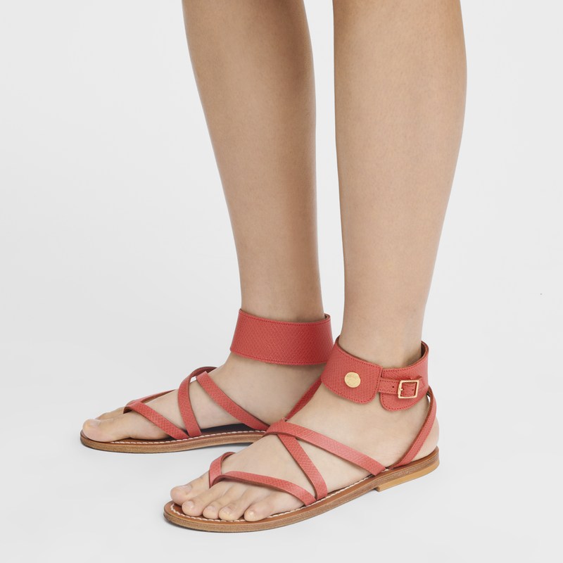 Strawberry Longchamp x K.Jacques Sandals - Leather Women Sandals | 608435IBA