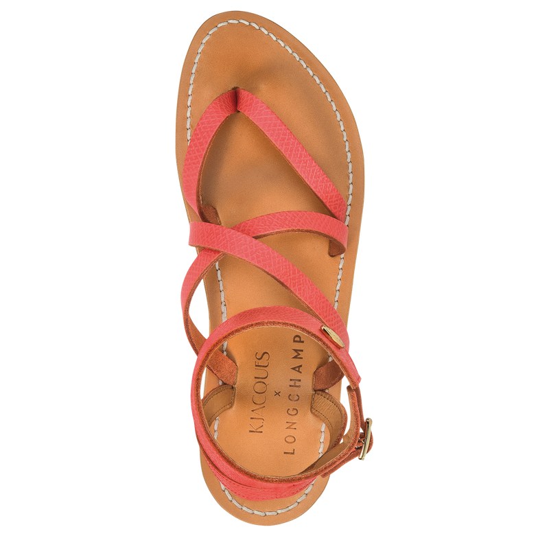 Strawberry Longchamp x K.Jacques Sandals - Leather Women Sandals | 608435IBA