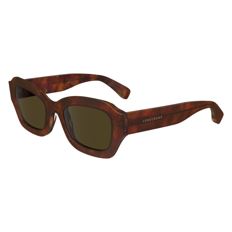 Textured Brown Longchamp OTHER Women Sunglasses | 324069XIV