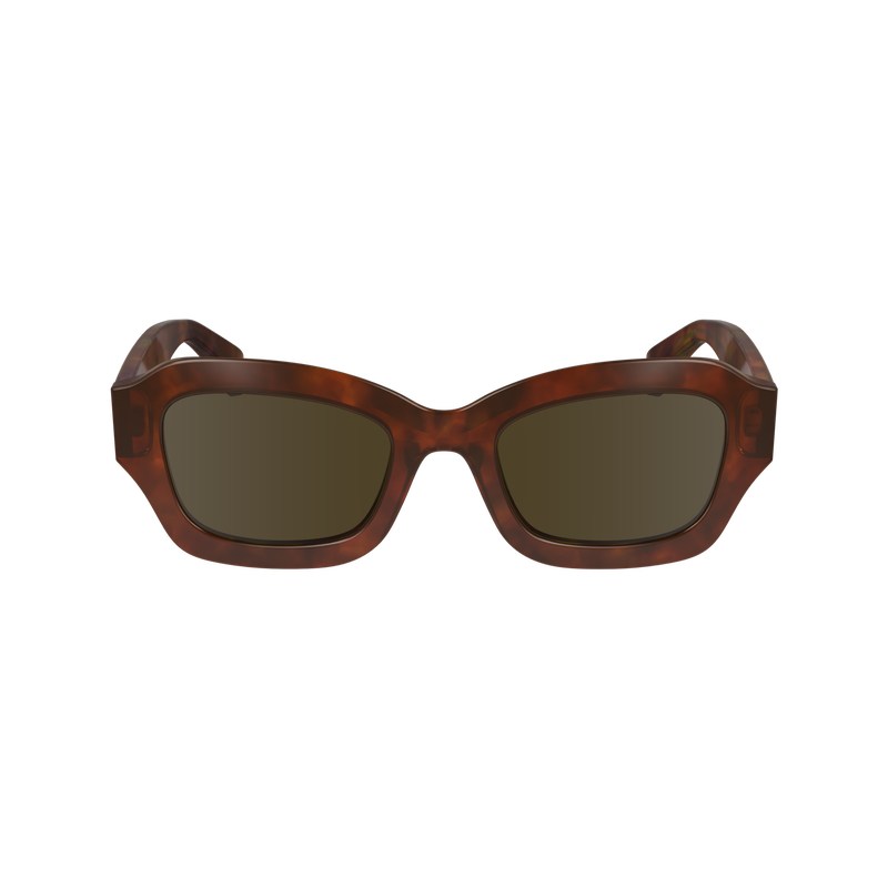 Textured Brown Longchamp OTHER Women Sunglasses | 324069XIV