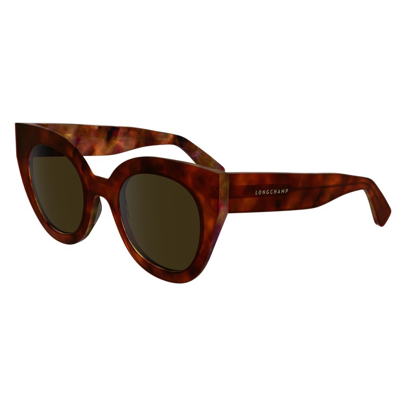 Textured Brown Longchamp OTHER Women Sunglasses | 923674CEO