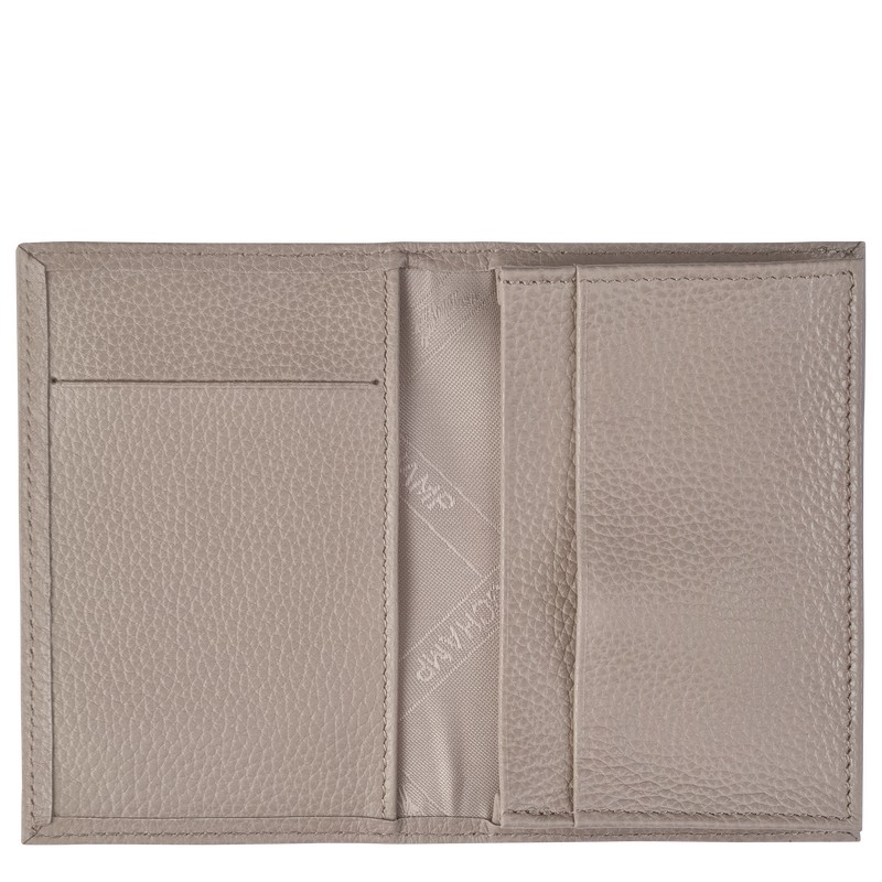 Turtledove Longchamp Le Foulonné Card holder - Leather Men Cardholders & Coin purses | 135409XVO