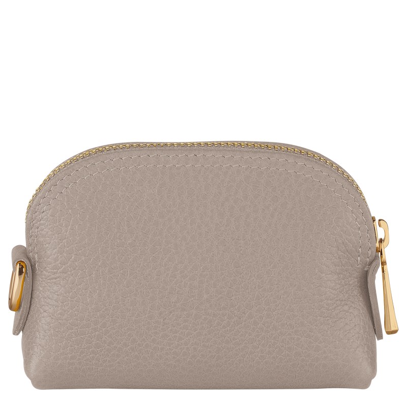 Turtledove Longchamp Le Foulonné Coin purse - Leather Women Cardholders & Coin purses | 754962GBK