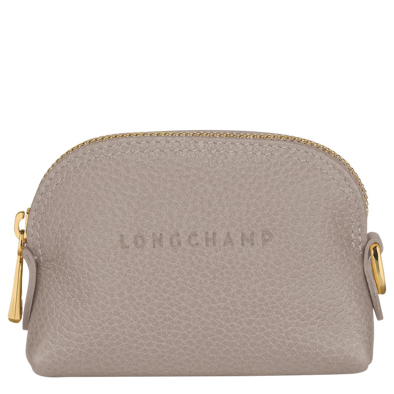 Turtledove Longchamp Le Foulonné Coin purse - Leather Women Cardholders & Coin purses | 754962GBK