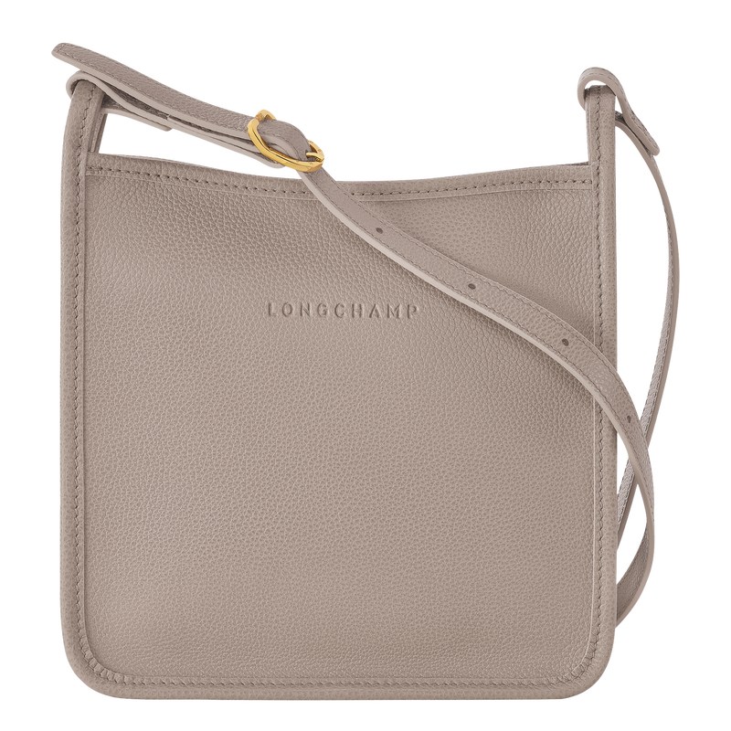 Turtledove Longchamp Le Foulonné S Crossbody bag - Leather Women Crossbody bags | 742965WGJ