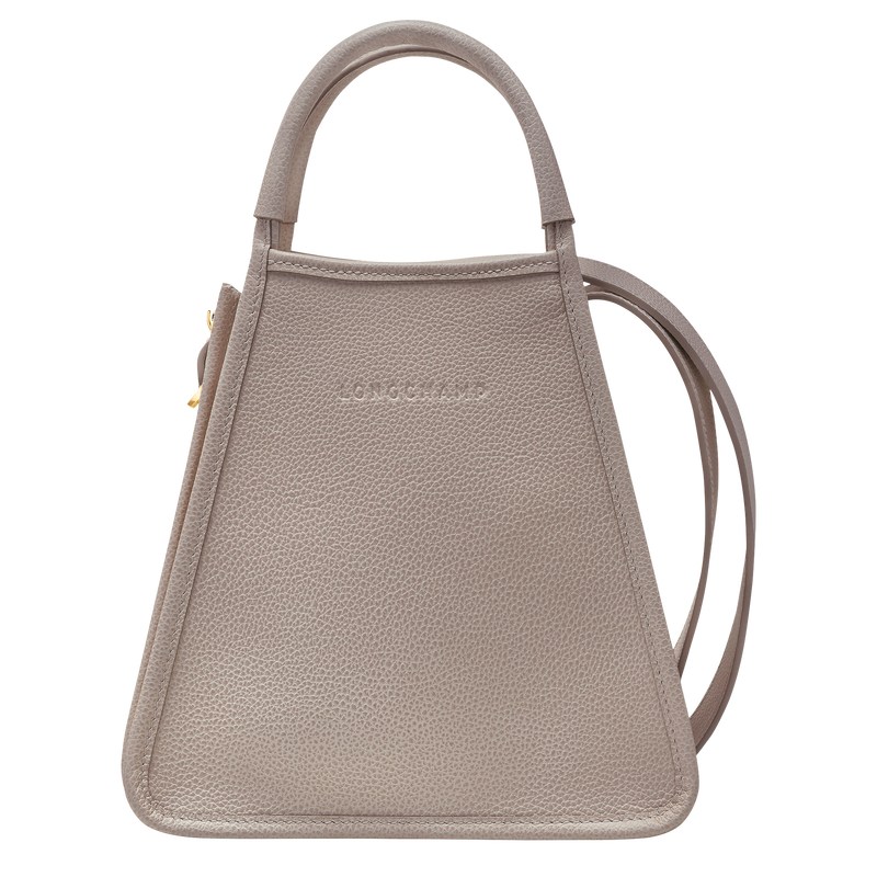 Turtledove Longchamp Le Foulonné S - Leather Women Handbags | 845163XLJ