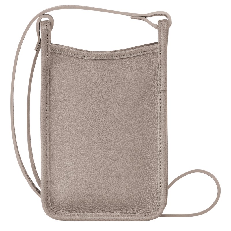 Turtledove Longchamp Le Foulonné - Leather Men Phone cases | 764932LNM