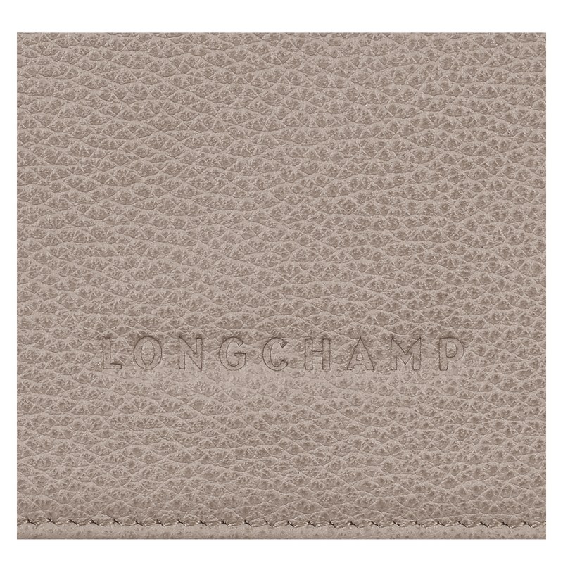 Turtledove Longchamp Le Foulonné - Leather Women Wallets | 918065XKO