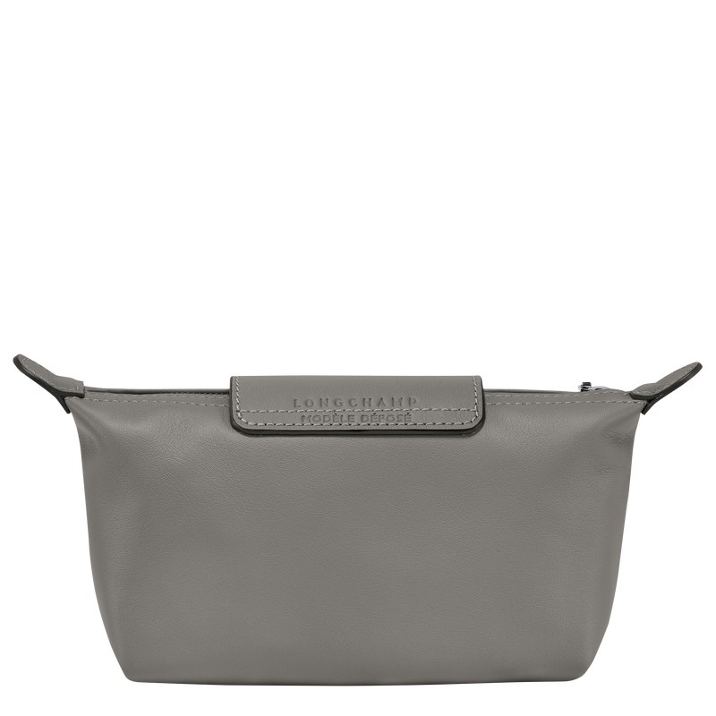 Turtledove Longchamp Le Pliage Xtra Pouch - Leather Women Pouches & Cases | 697513ZOG