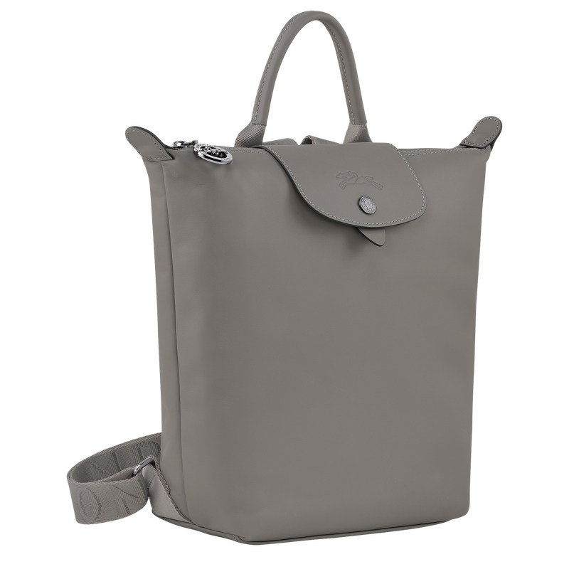 Turtledove Longchamp Le Pliage Xtra S - Leather Women Backpacks | 039572XPH