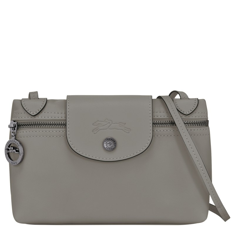 Turtledove Longchamp Le Pliage Xtra XS Crossbody bag - Leather Women Crossbody bags | 968217NSW