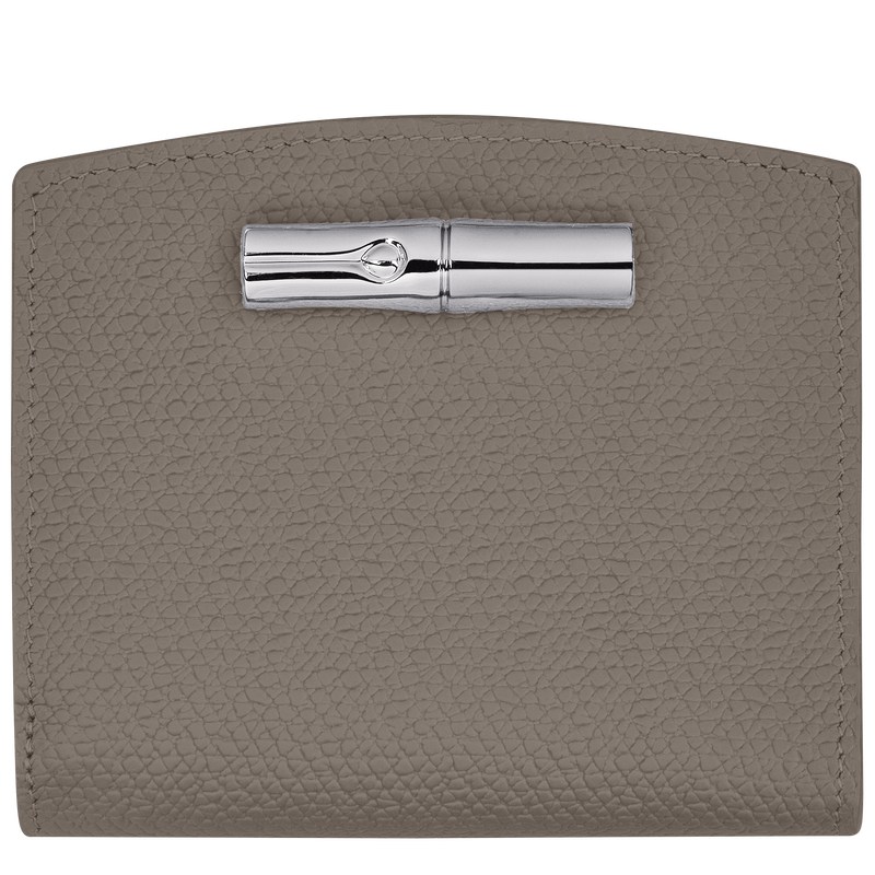 Turtledove Longchamp Le Roseau - Leather Women Wallets | 980165SIG