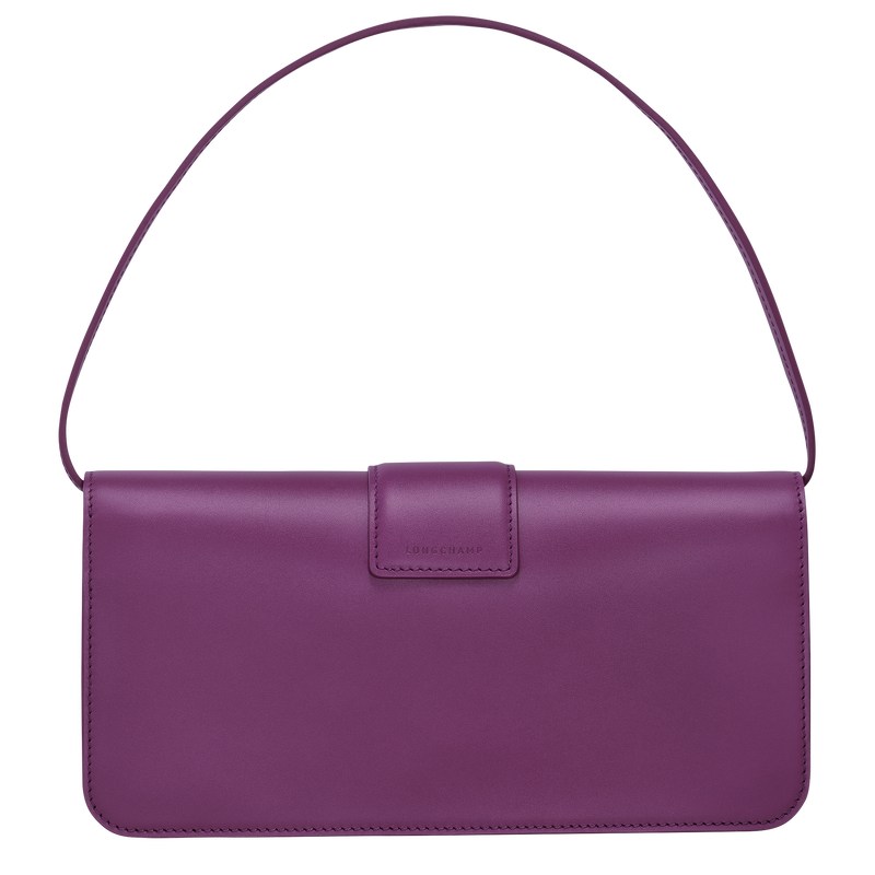 Violet Longchamp Box-Trot M Shoulder - Leather Women Shoulder bags | 741530AMJ