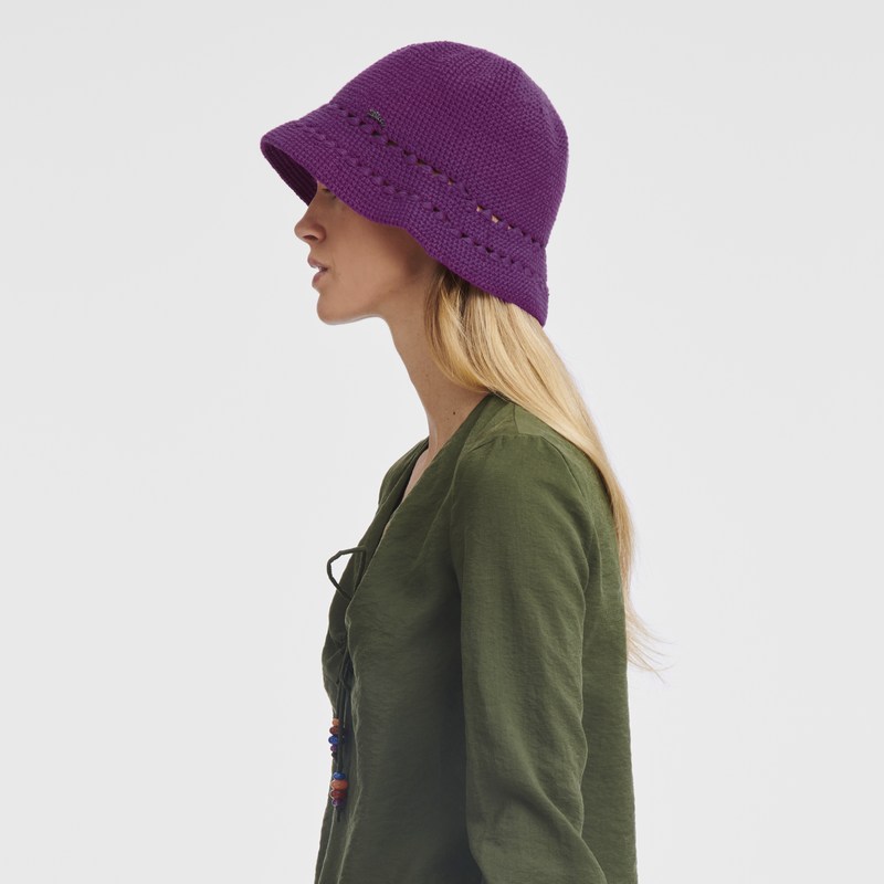 Violet Longchamp Crochet Women Caps & hats | 378941WLV