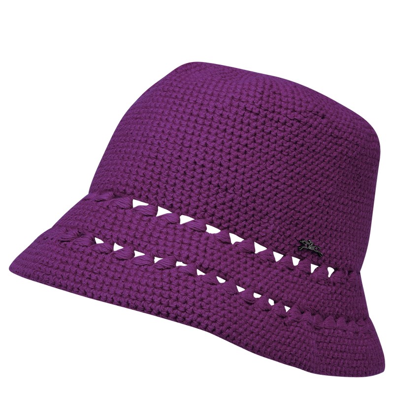 Violet Longchamp Crochet Women Caps & hats | 378941WLV