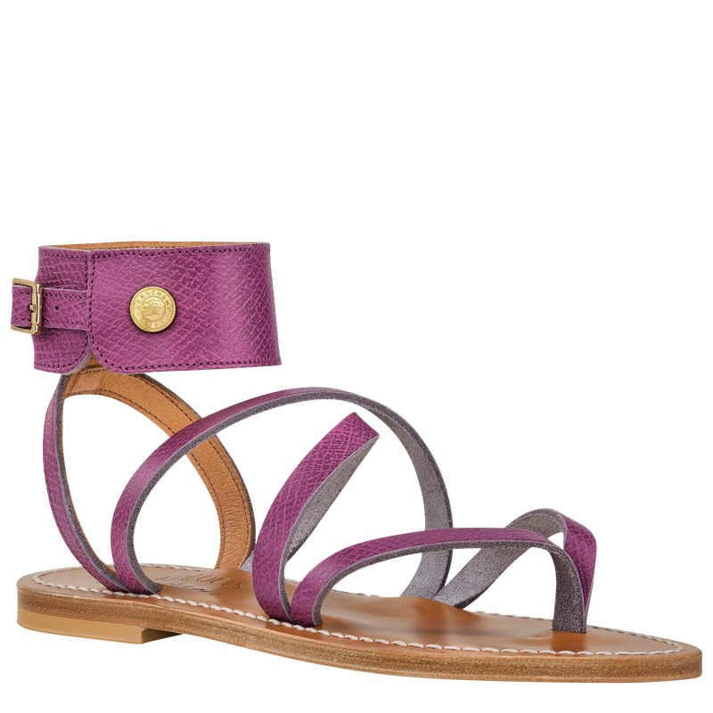 Violet Longchamp x K.Jacques Sandals - Leather Women Sandals | 586107HTW