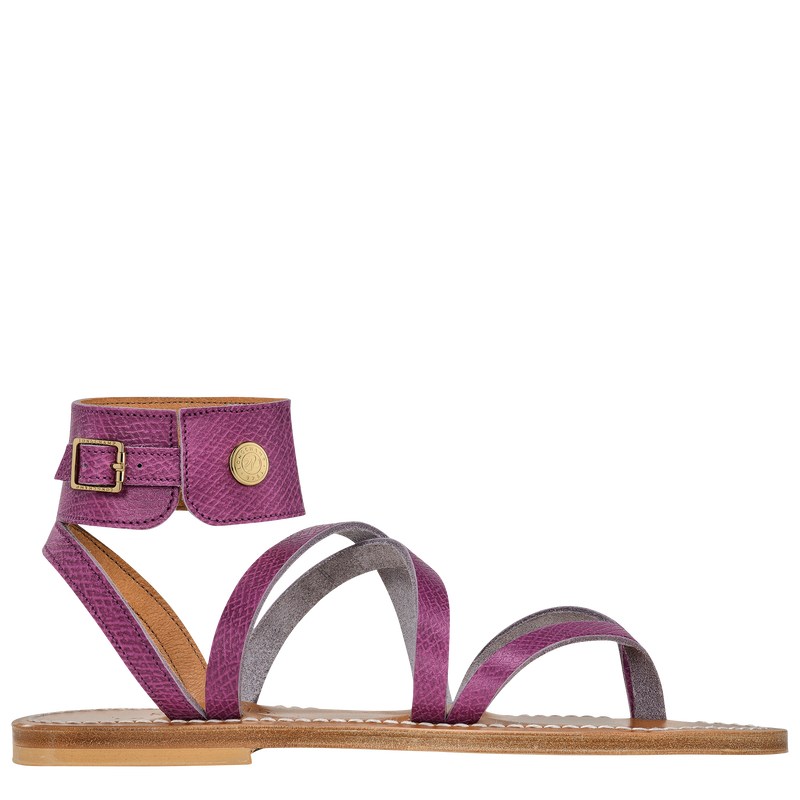 Violet Longchamp x K.Jacques Sandals - Leather Women Sandals | 586107HTW