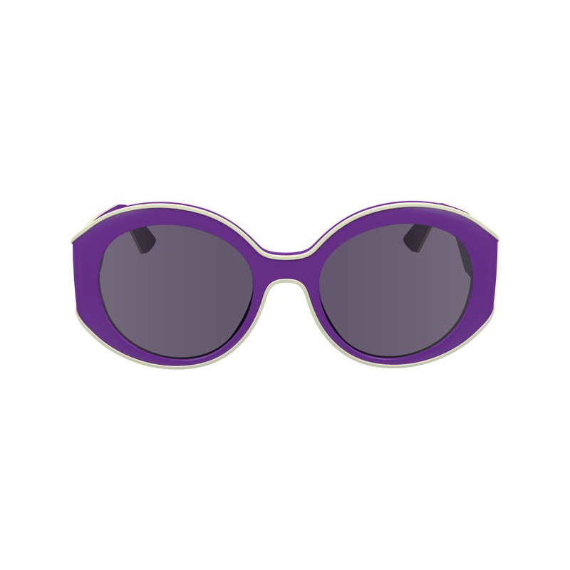 White/Violet Longchamp OTHER Women Sunglasses | 054182MDZ